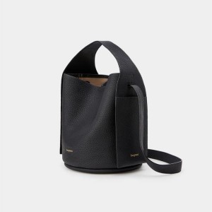 Songmont Drippy Bucket Bag Black | AU 70859M