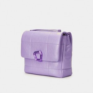 Songmont Large Chocolate Crossbody Bag Lavender | AUSTRALIA 32589F