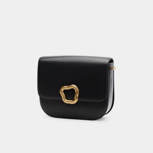 Songmont Large Reset Tofu Crossbody Bag Black | AU 03648M