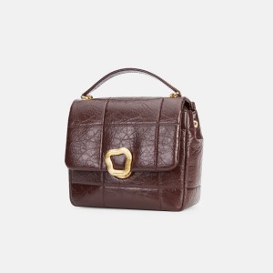 Songmont Medium Chocolate Shoulder Bag Burgundy | AU 62873O