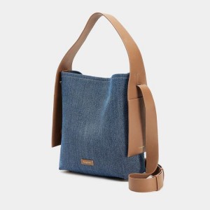 Songmont Medium Drippy Tote Bag Blue | AUSTRALIA 64039F