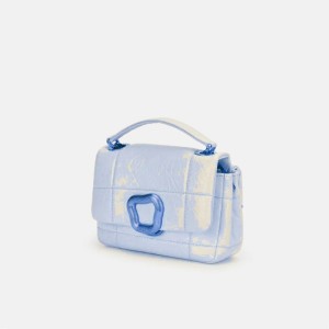 Songmont Mini Chocolate Shoulder Bag Light Blue | AUSTRALIA 08947A