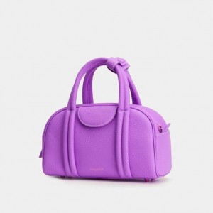 Songmont Small Bowling Crossbody Bag Lavender | AUSTRALIA 84723E