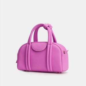 Songmont Small Bowling Crossbody Bag Pink | AU 59624Q