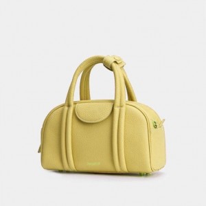 Songmont Small Bowling Crossbody Bag Yellow | AU 25403U