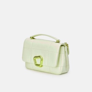 Songmont Small Chocolate Shoulder Bag Mint | AUSTRALIA 34268S