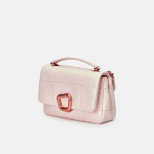 Songmont Small Chocolate Shoulder Bag Pink | AU 45968Y