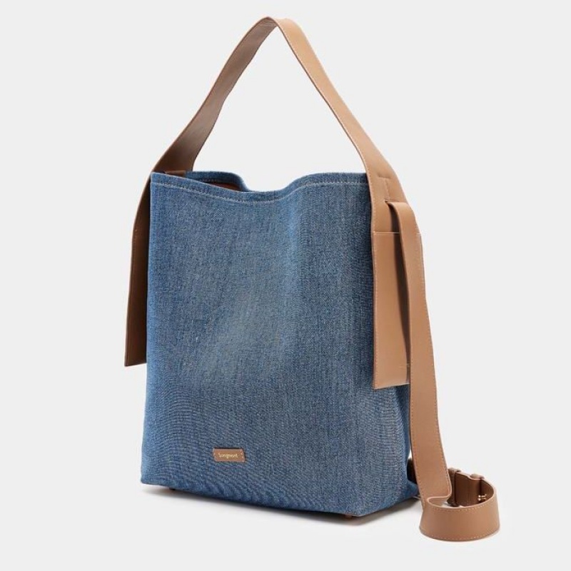 Songmont Large Drippy Tote Bag Blue | AU 86021L