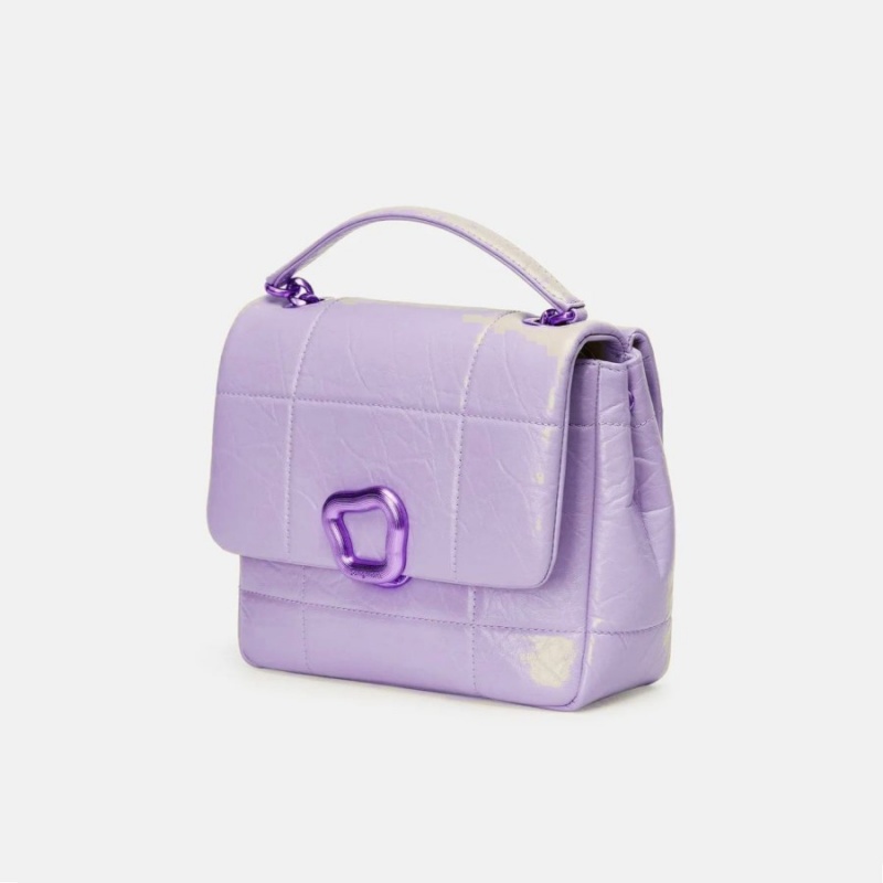 Songmont Medium Chocolate Shoulder Bag Lavender | AU 53742A