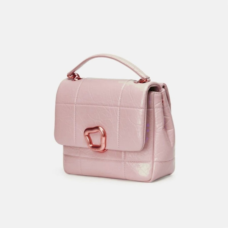 Songmont Medium Chocolate Shoulder Bag Pink | AUSTRALIA 52103Y