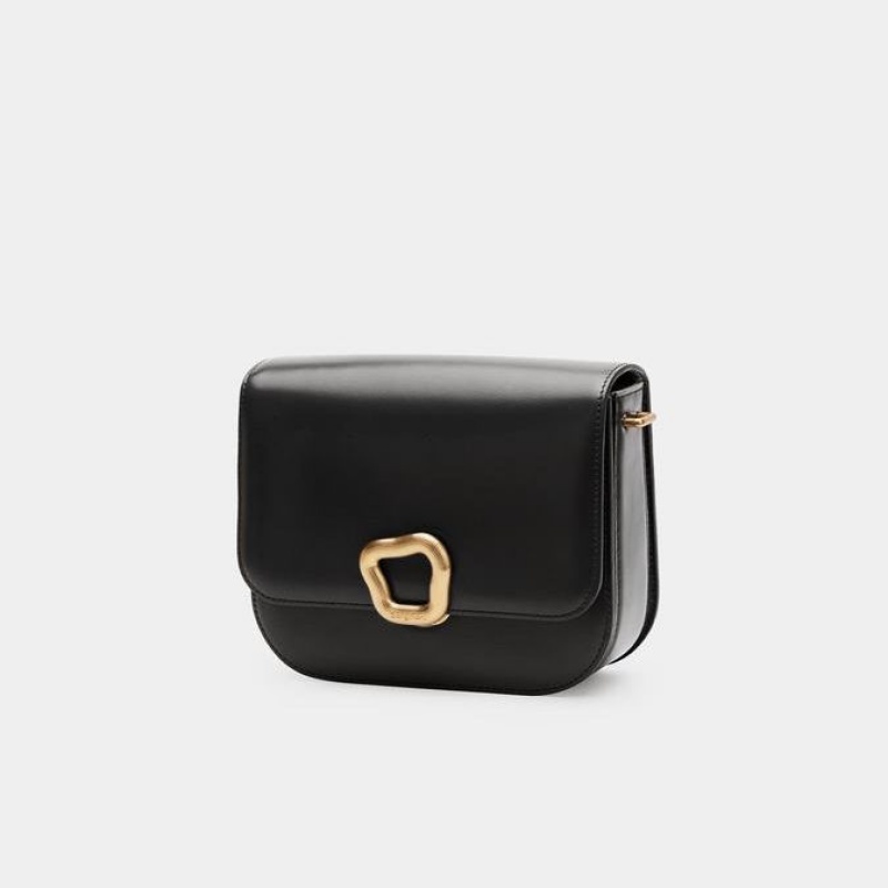 Songmont Medium Reset Tofu Crossbody Bag Black | AUSTRALIA 16954P