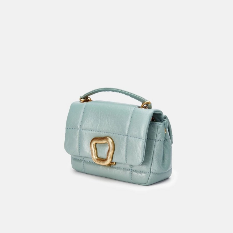 Songmont Mini Chocolate Shoulder Bag Turquoise | AUSTRALIA 91726A