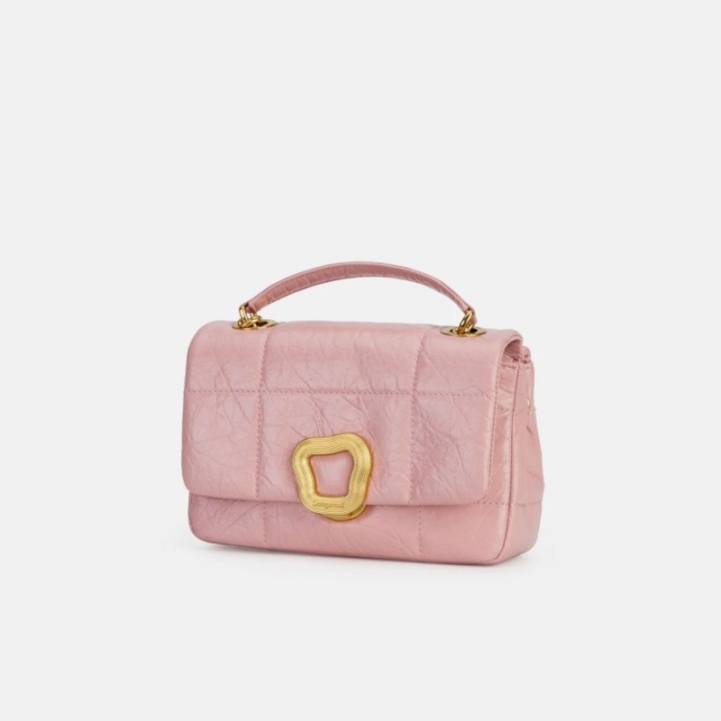 Songmont Small Chocolate Shoulder Bag Pink | AUSTRALIA 24580C