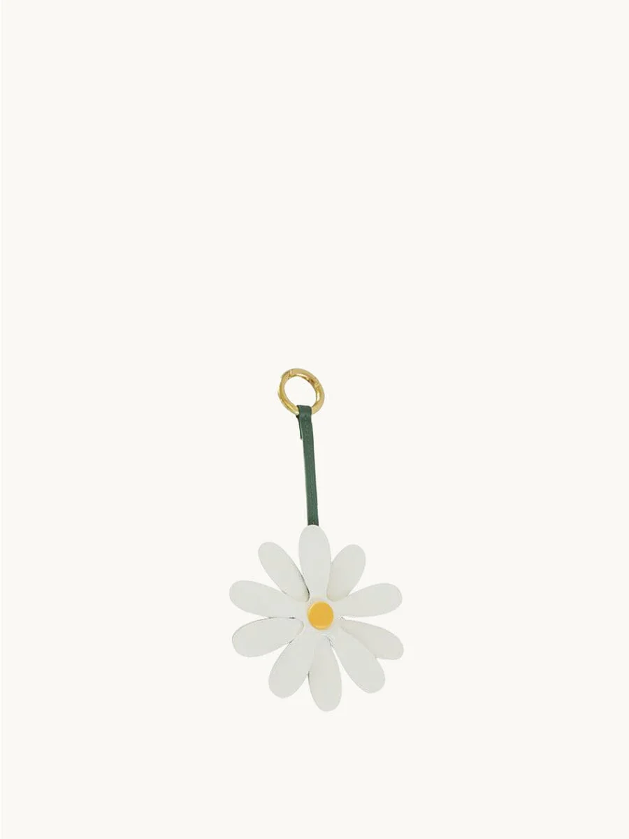 Leather Daisy Charm