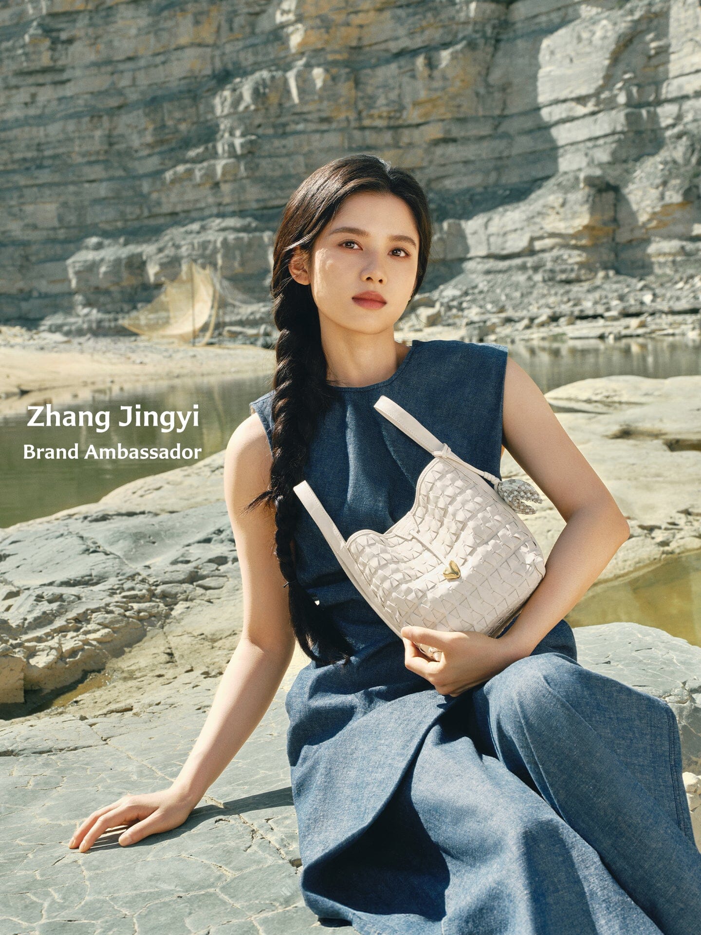 Lattice Bucket Bag